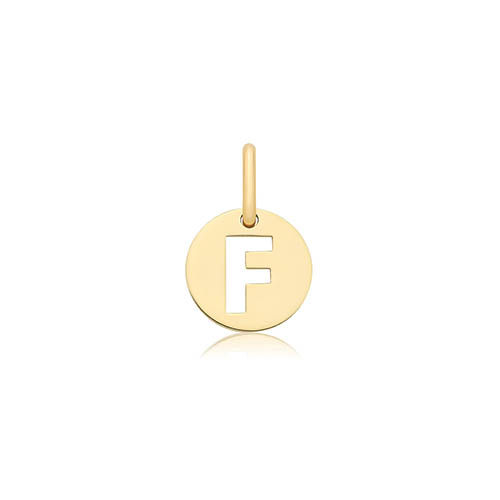 Cut Out Initial F Pendant