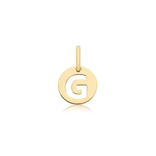 Cut Out Initial G Pendant