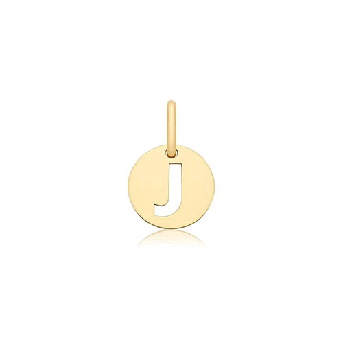 Cut Out Initial J Pendant
