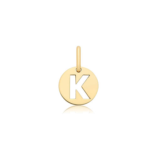 Cut Out Initial K Pendant