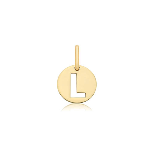 Cut Out Initial L Pendant