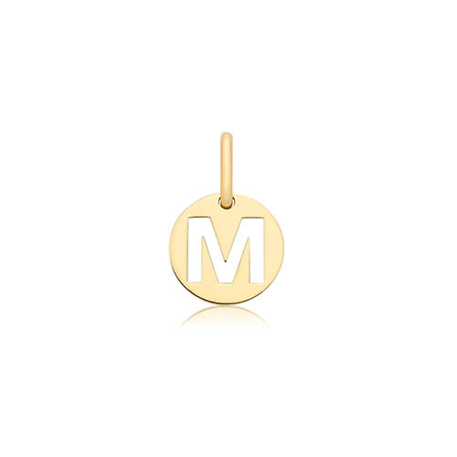 Cut Out Initial M Pendant