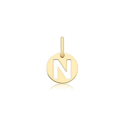Cut Out Initial N Pendant