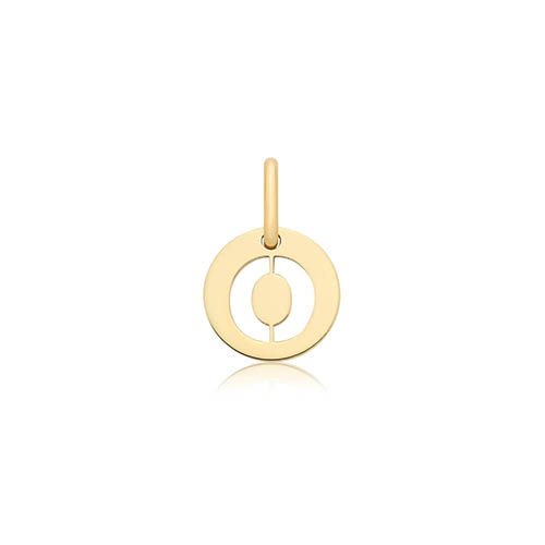 Cut Out Initial O Pendant
