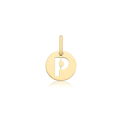 Cut Out Initial P Pendant