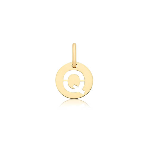 Cut Out Initial Q Pendant