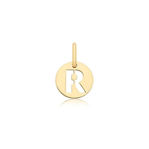 Cut Out Initial R Pendant