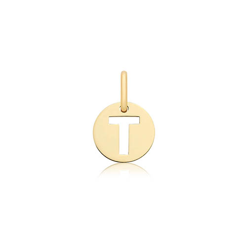 Cut Out Initial T Pendant