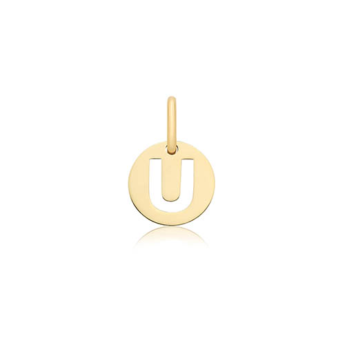 Cut Out Initial U Pendant