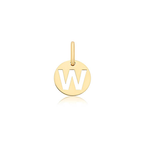 Cut Out Initial W Pendant