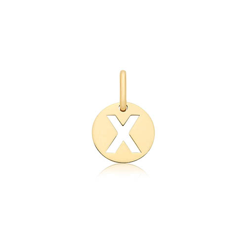 Cut Out Initial X Pendant