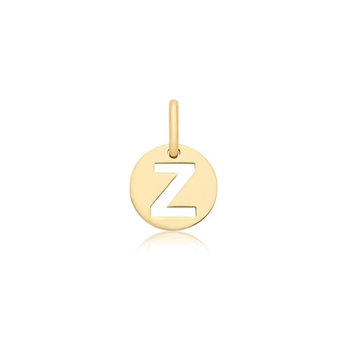 Cut Out Initial Z Pendant
