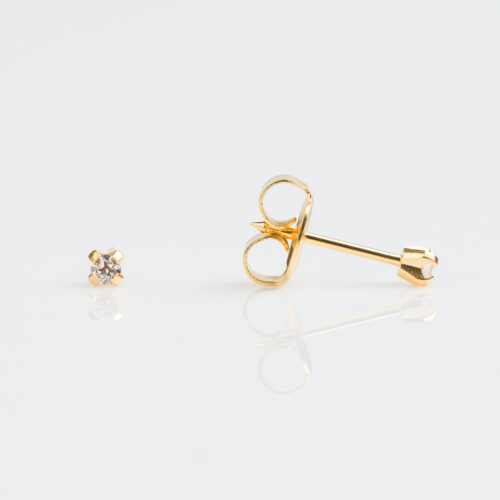 2mm CZ Stud Earrings