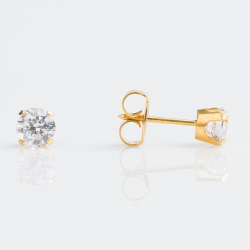 5mm CZ Stud Earrings