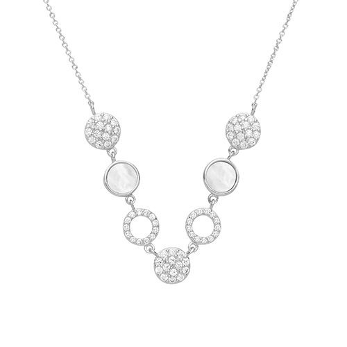 CZ And Mother Of Pearl Necklace
