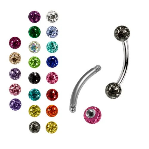 Curved Barbell With Epoxy