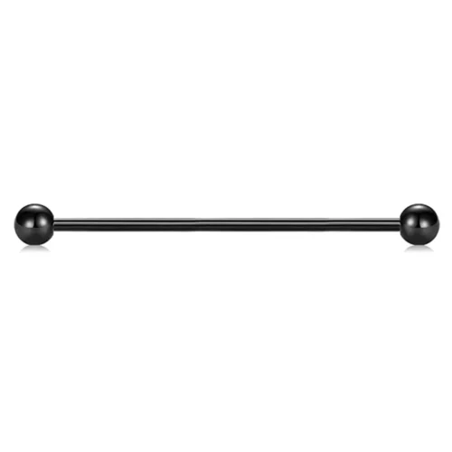 New Karma Titanium Externally Threaded Silver Straight Barbell 1.6mm x 36mm x 5mm