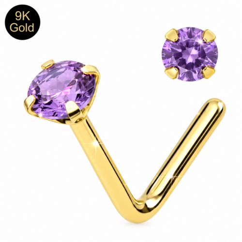 Amethyst Nose Stud