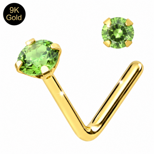 Peridot Nose Stud