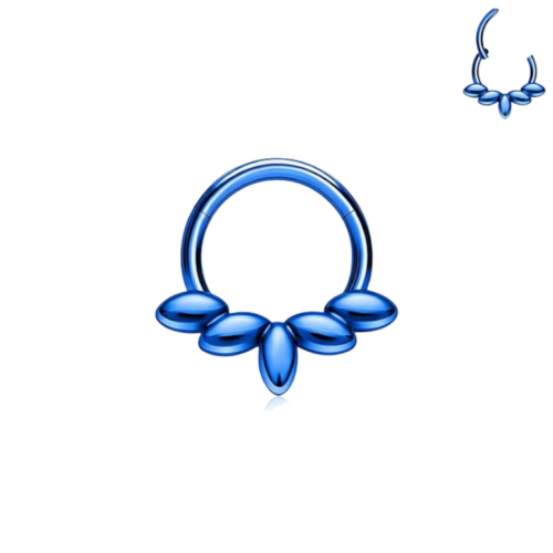Blue Septum Ring