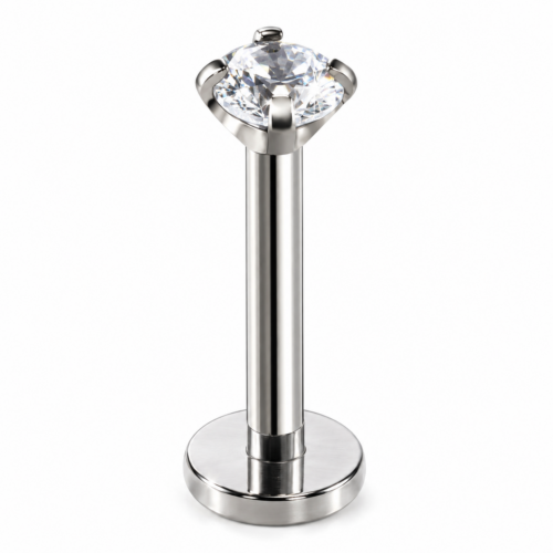 Clear CZ Labret Flatback