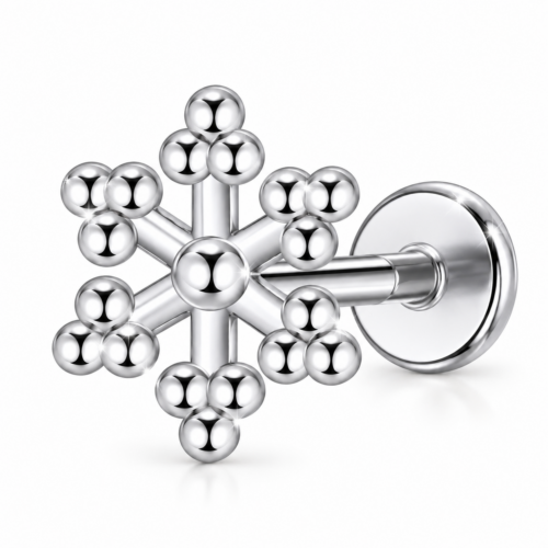 Snowflake Labret Flatback